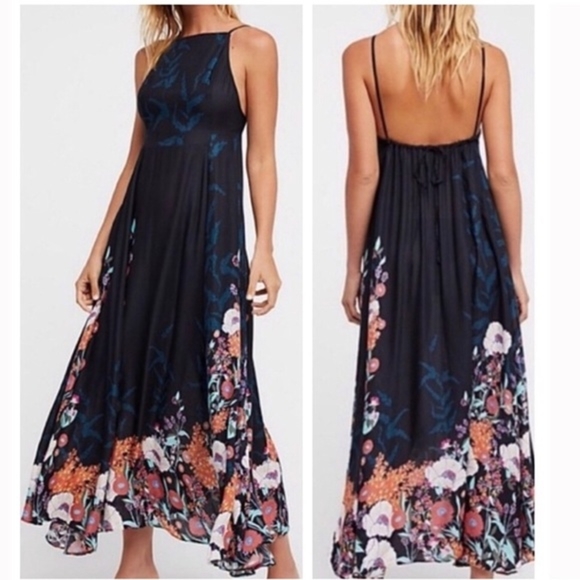 Free People Dresses & Skirts - Free People Embrace It Floral High Neck Maxi Dress